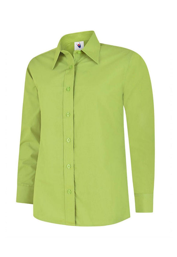Ladies Poplin Full Sleeve Shirt UC711 - The Work Uniform Company