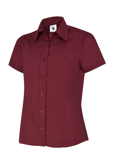 Ladies Poplin Half Sleeve Shirt Uc712 – The Work Uniform Company