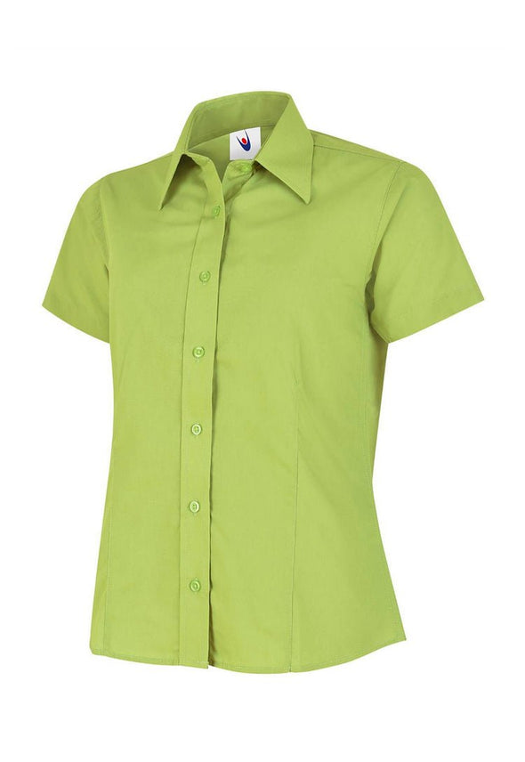 Ladies Poplin Half Sleeve Shirt UC712 - The Work Uniform Company