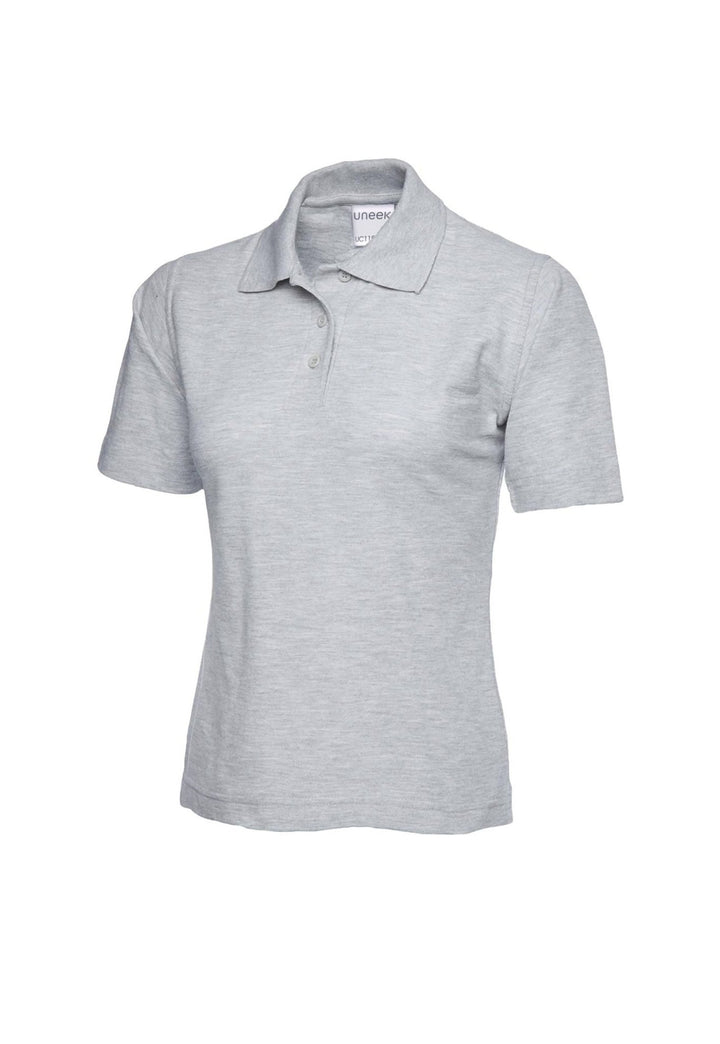 Ladies Ultra Cotton Polo Shirt UC115 in Heather Grey