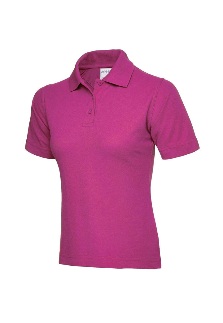 Ladies Ultra Cotton Polo Shirt UC115 in Hot Pink