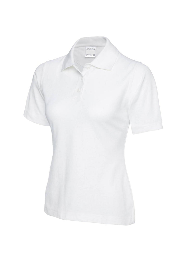 Ladies Ultra Cotton Polo Shirt UC115 in White