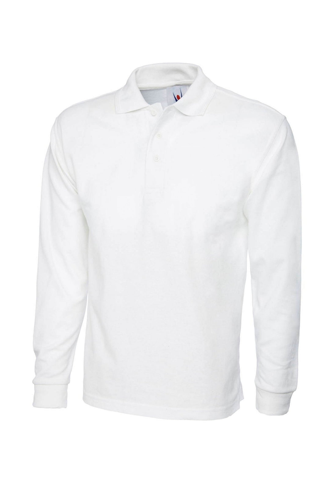 Long Sleeve Polo Shirt UC113 in White