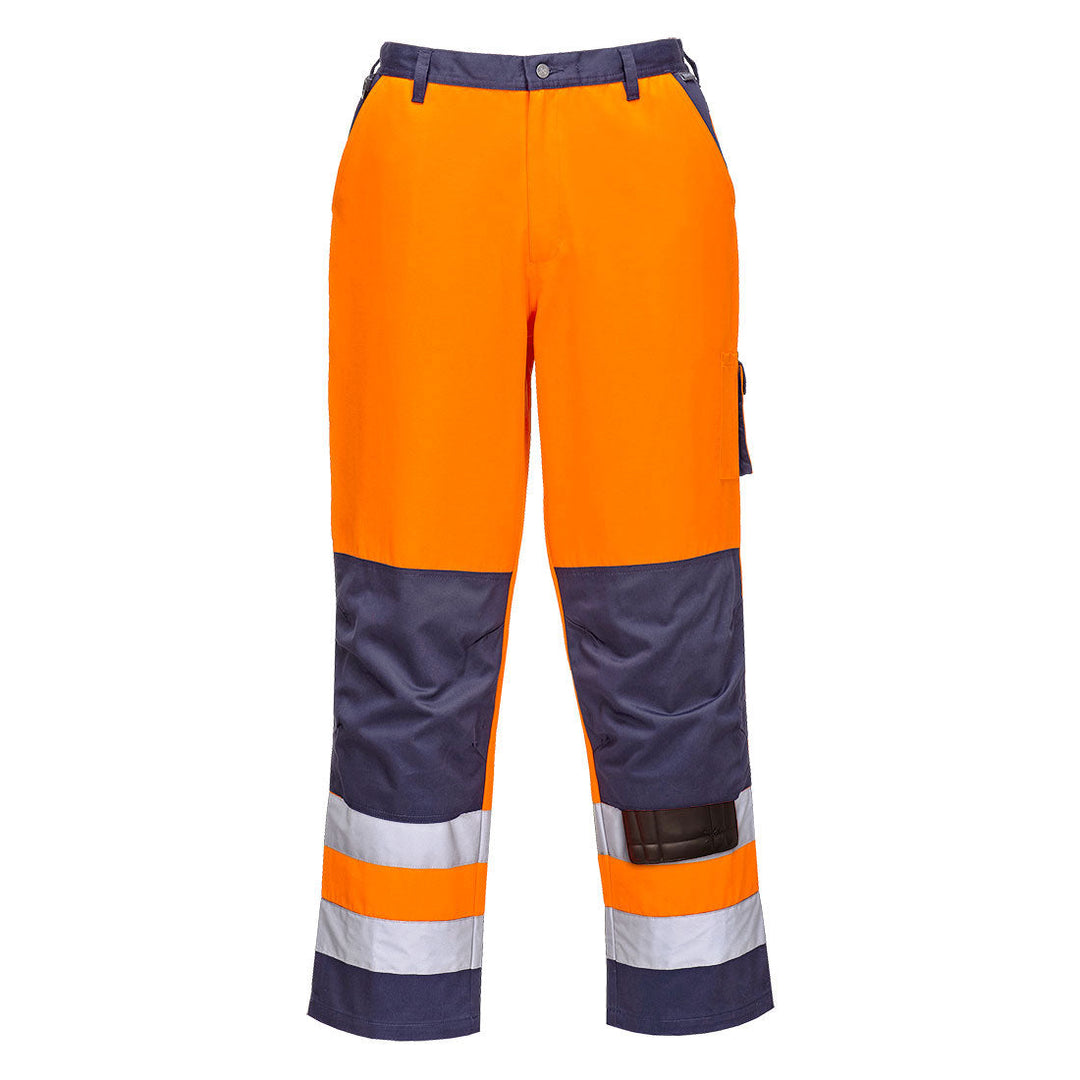 Lyon Hi Vis Trousers TX51 in Orange/Navy