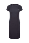 Madeleine Fitted Dress With Crystal Detail - The Work Uniform Company