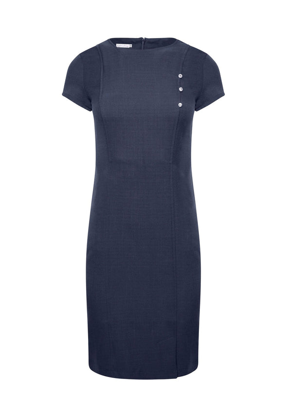 Madeleine Fitted Dress With Crystal Detail - The Work Uniform Company