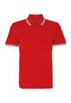 Men's Classic Fit Tipped Polo AQ011 - The Work Uniform Company