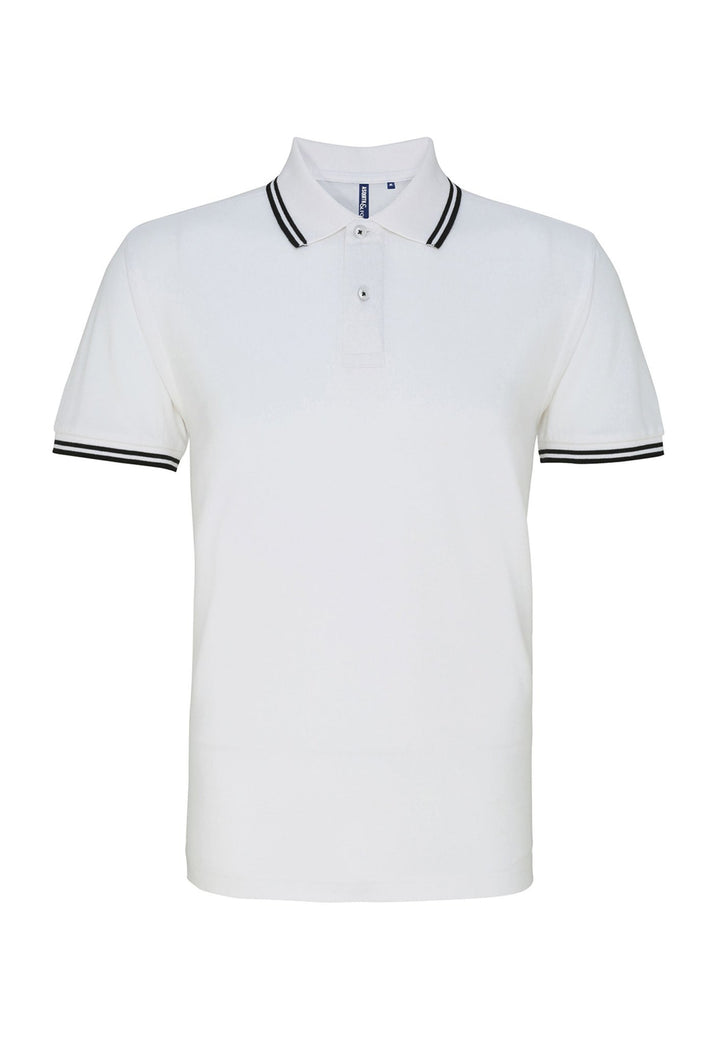 Men's Classic Fit Tipped Polo AQ011 - The Work Uniform Company