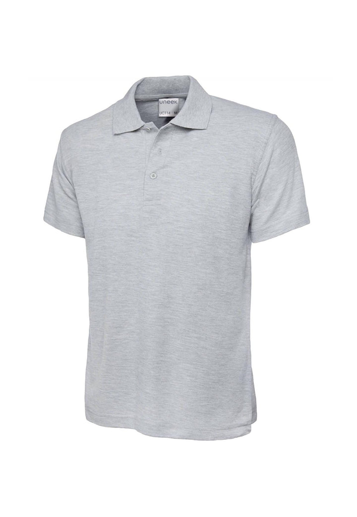 Men's Ultra Cotton Polo Shirt in Heather Grey