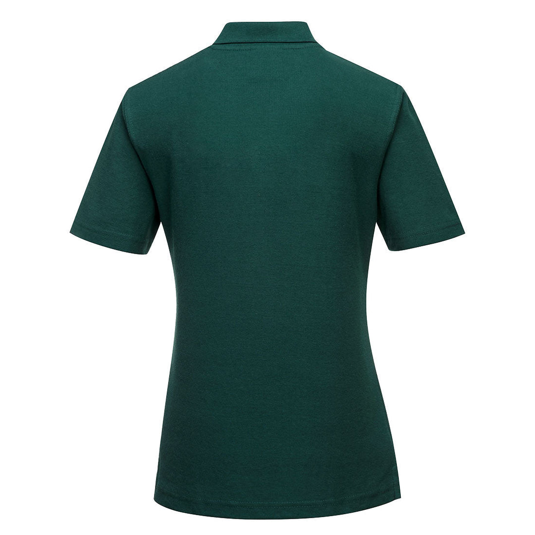 Naples Women's Polo Shirt Bottle Green Back