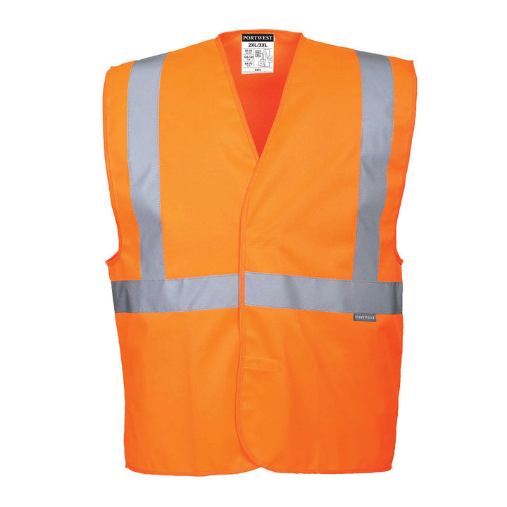 One Band Hi Vis Vest Orange