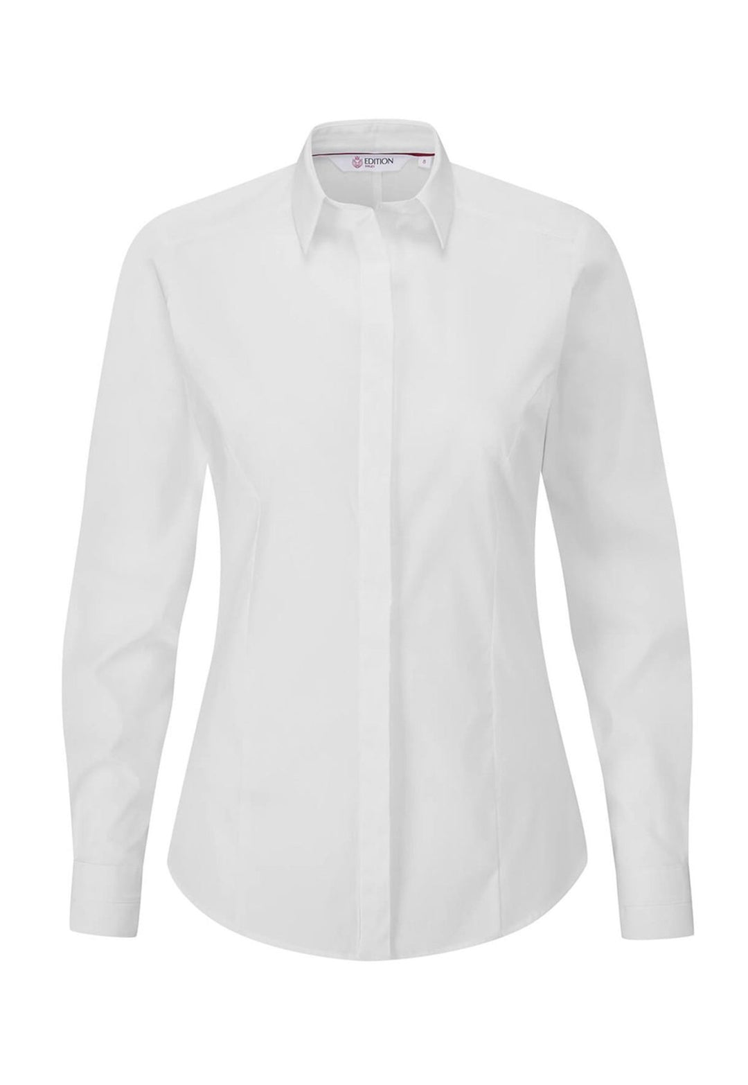 Long Sleeve Orla Uniform Blouse in White