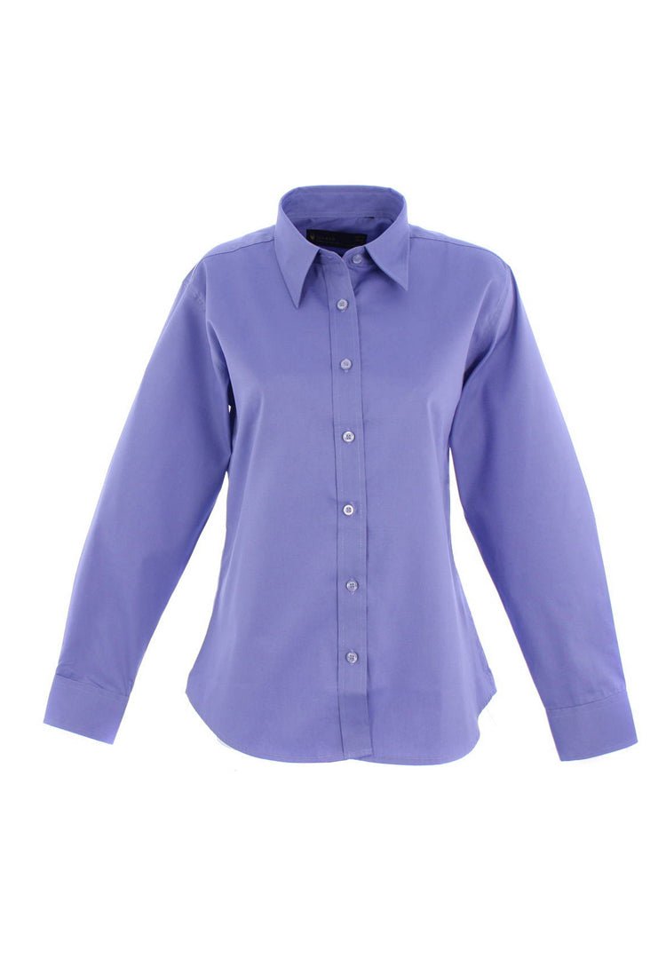 Ladies Pinpoint Oxford Full Sleeve Shirt UC703 in Mid Blue