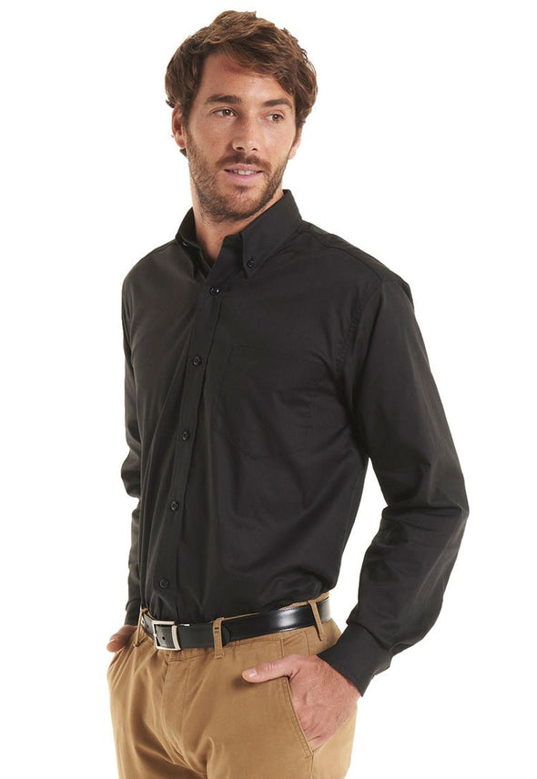 Men's Pinpoint Oxford Full Sleeve Shirt UC701 - The Work Uniform Company