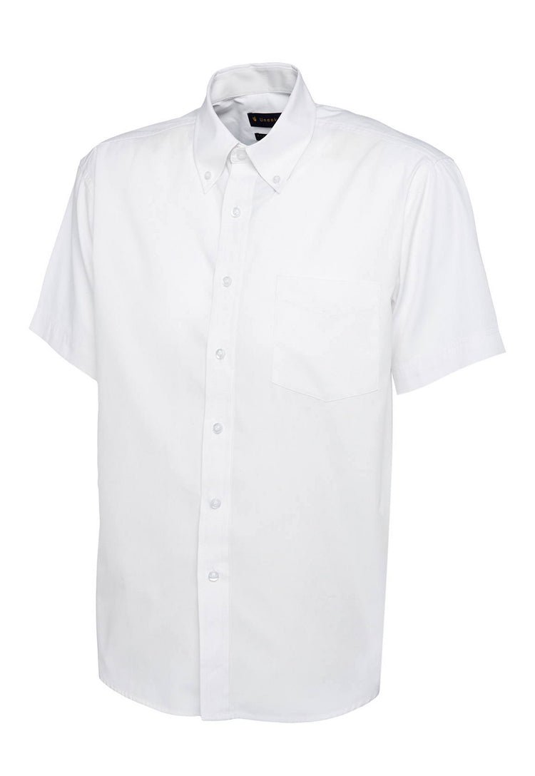 Men's Pinpoint Oxford Half Sleeve Shirt UC702 in White