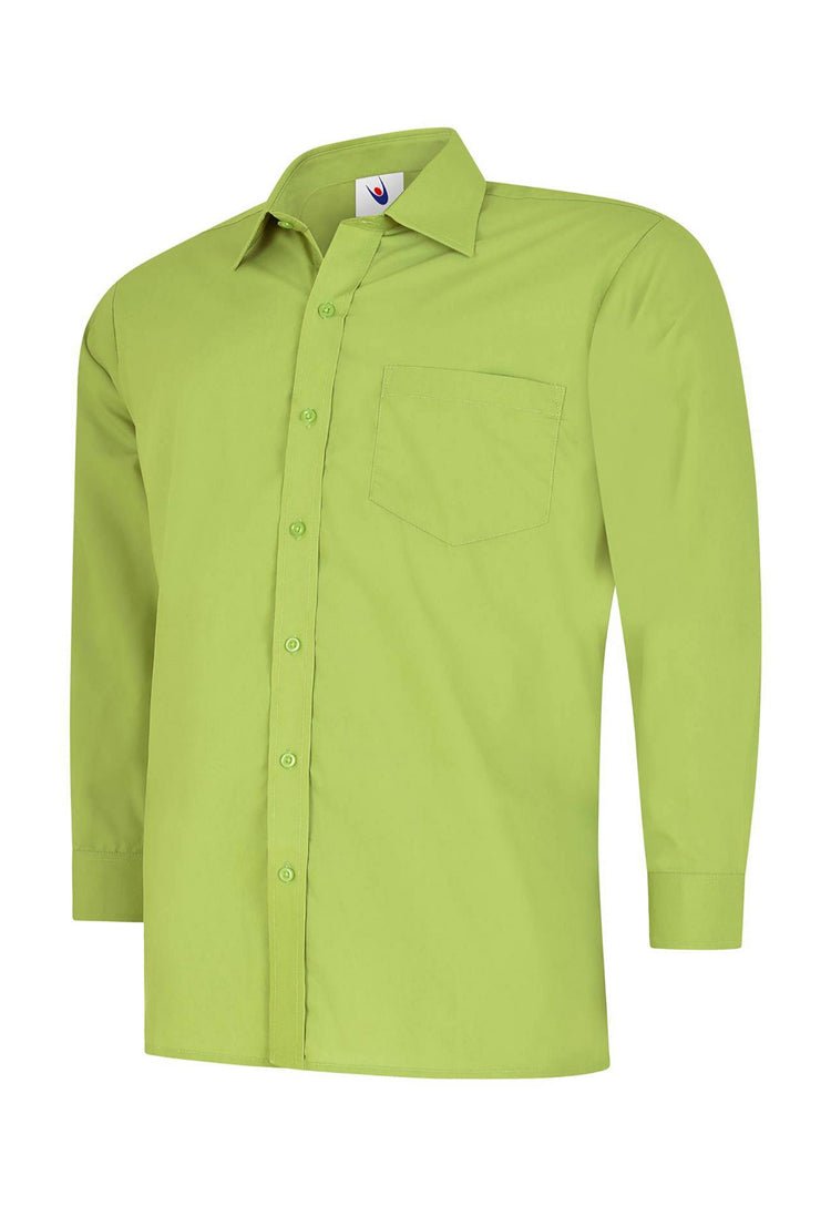 Men's Poplin Full Sleeve Shirt UC709 in Lime