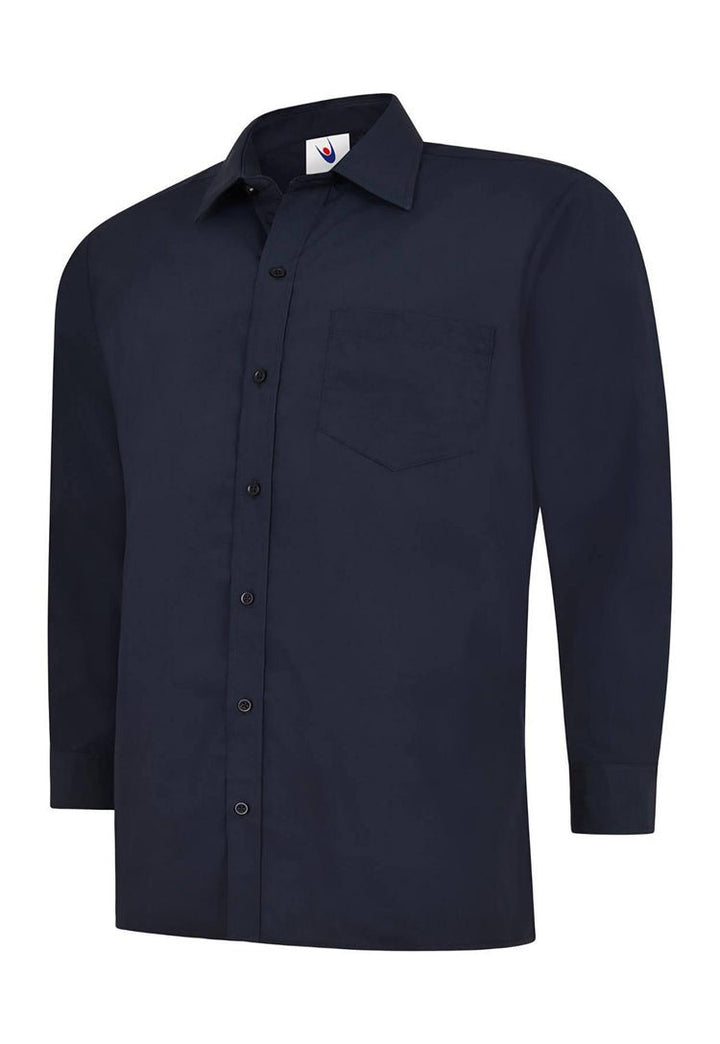 Men's Poplin Full Sleeve Shirt UC709 in Navy