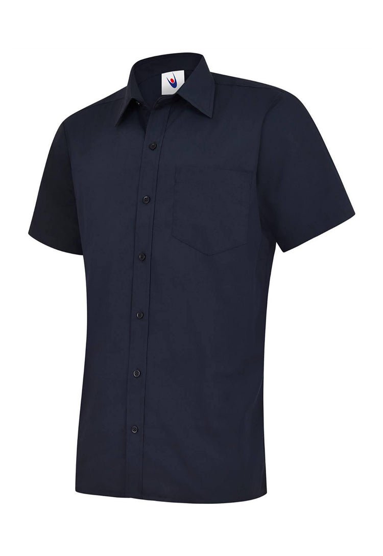 Men's Poplin Half Sleeve Shirt UC710 in Navy