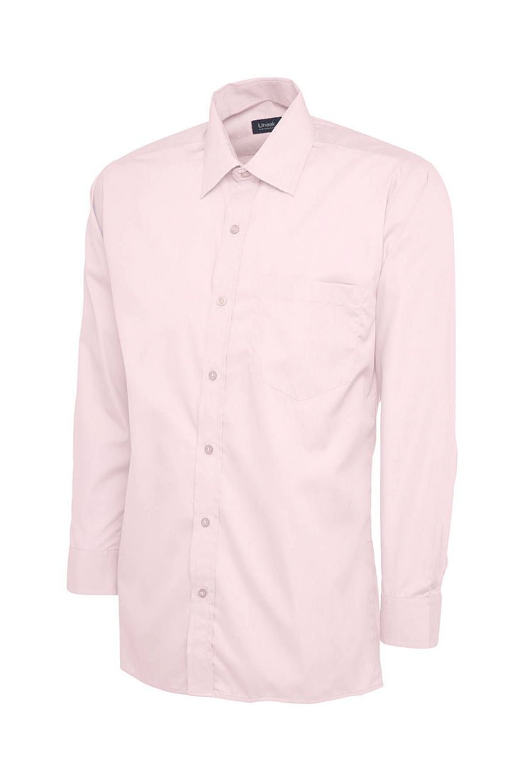 Men's Poplin Full Sleeve Shirt UC709 in Pink