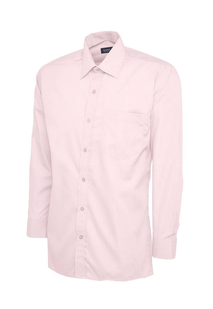 Men's Poplin Full Sleeve Shirt UC709 in Pink