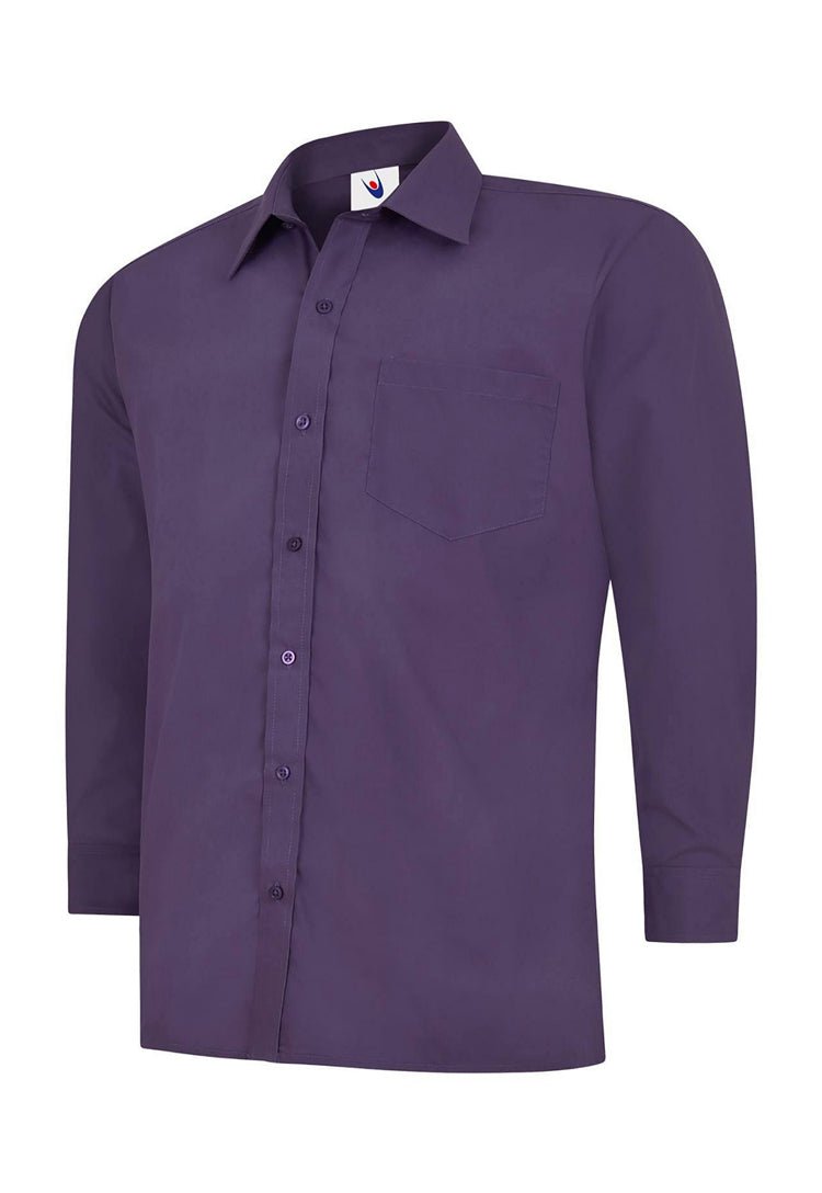 Men's Poplin Full Sleeve Shirt UC709 in Purple