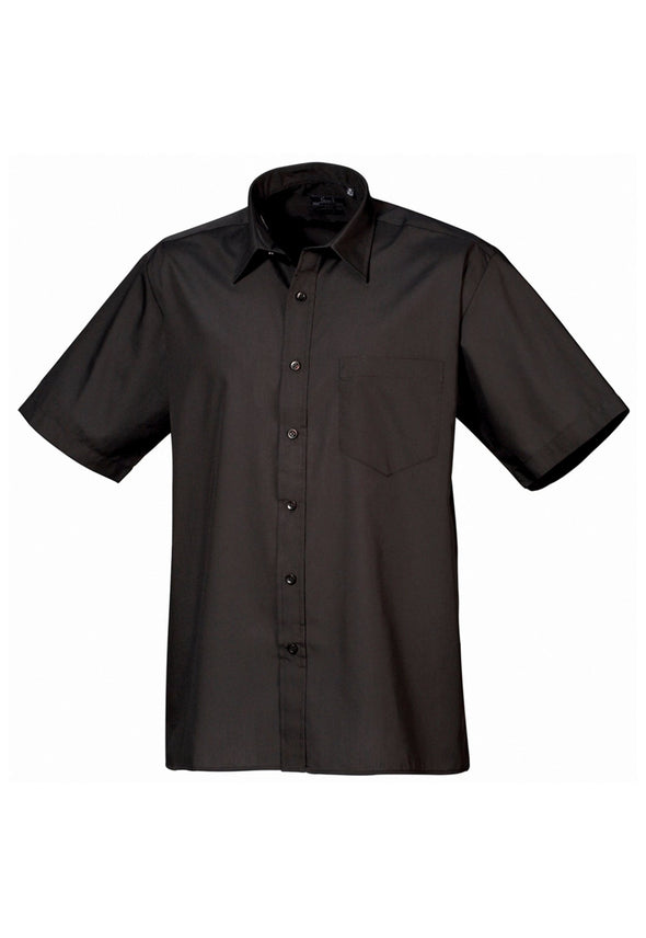 Men's Short Sleeve Poplin Shirt PR202 - The Work Uniform Company