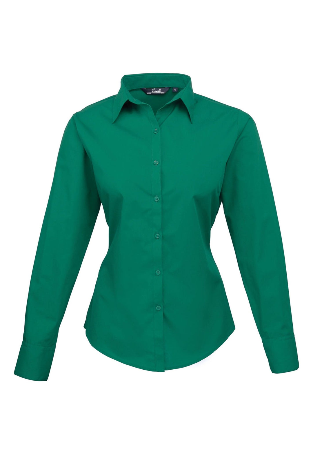 Women's Long Sleeve Poplin Blouse PR300 - The Work Uniform Company