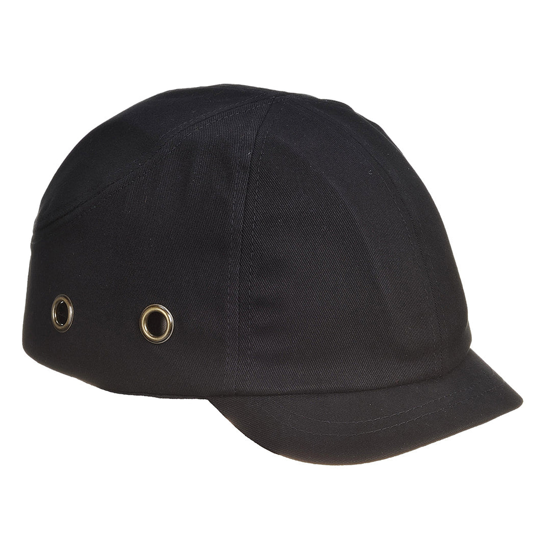 Short Peak Bump Cap PW89 in Black