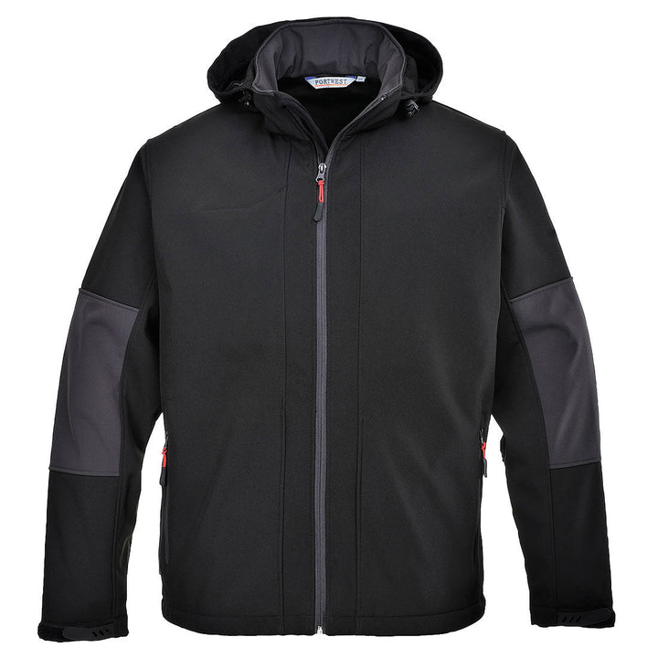 Softshell Jacket With Hood Black