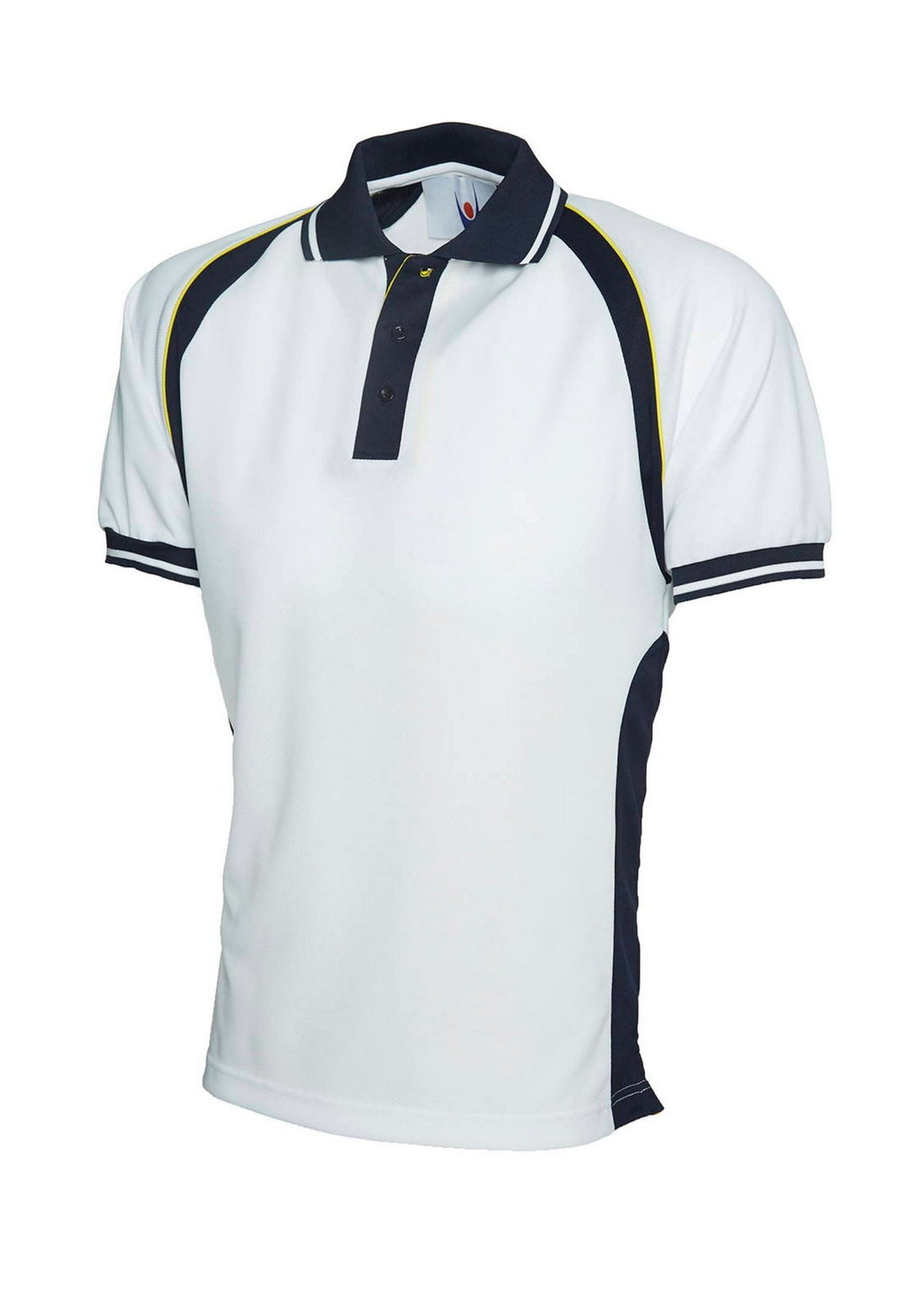 Sports Polo Shirt UC123 in White/Navy