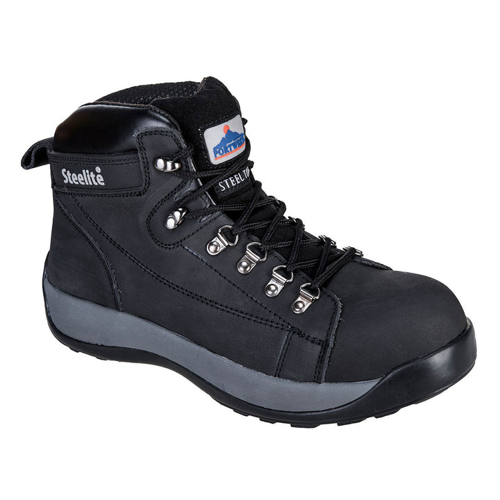 Steelite Mid Cut Nubuck Boot FW31 in Black