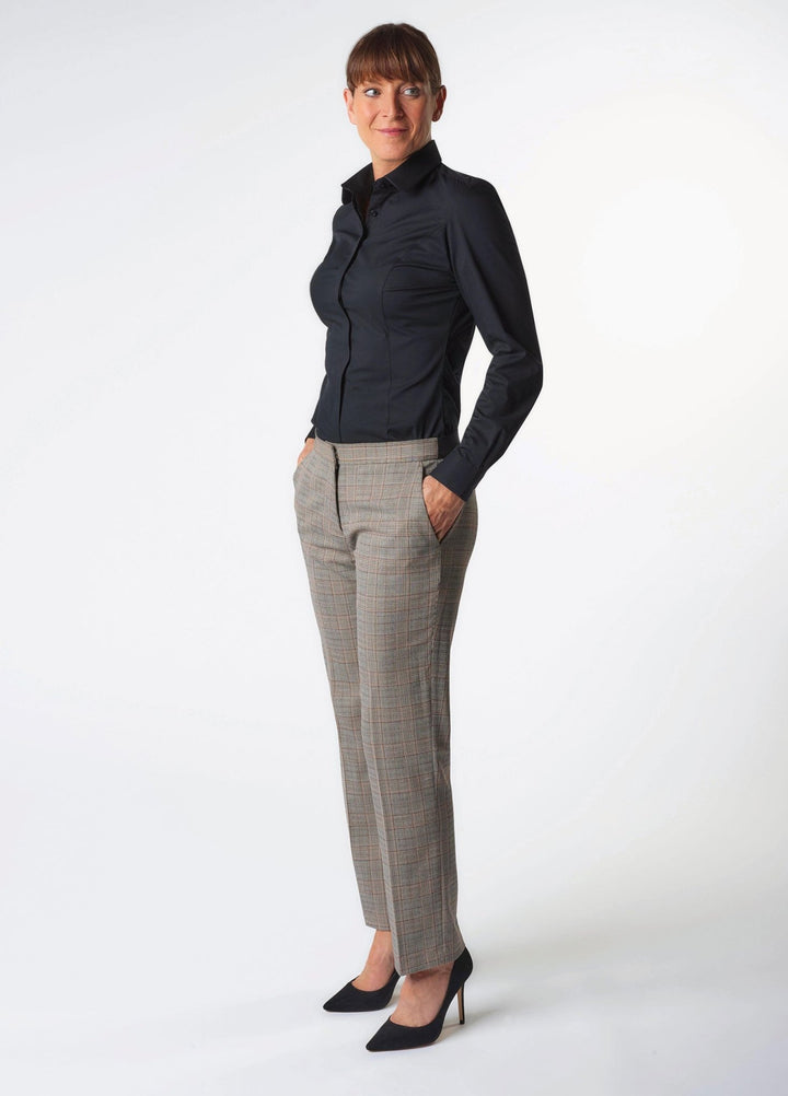 Stella Check Trousers 2364 in Grey Check