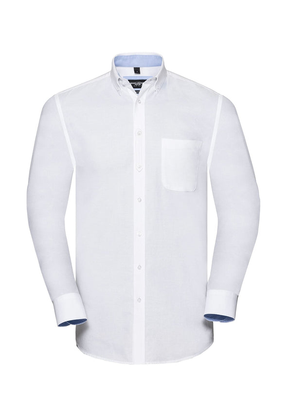 J920M Long Sleeve Tailored Oxford Organic Shirt - The Work Uniform Company
