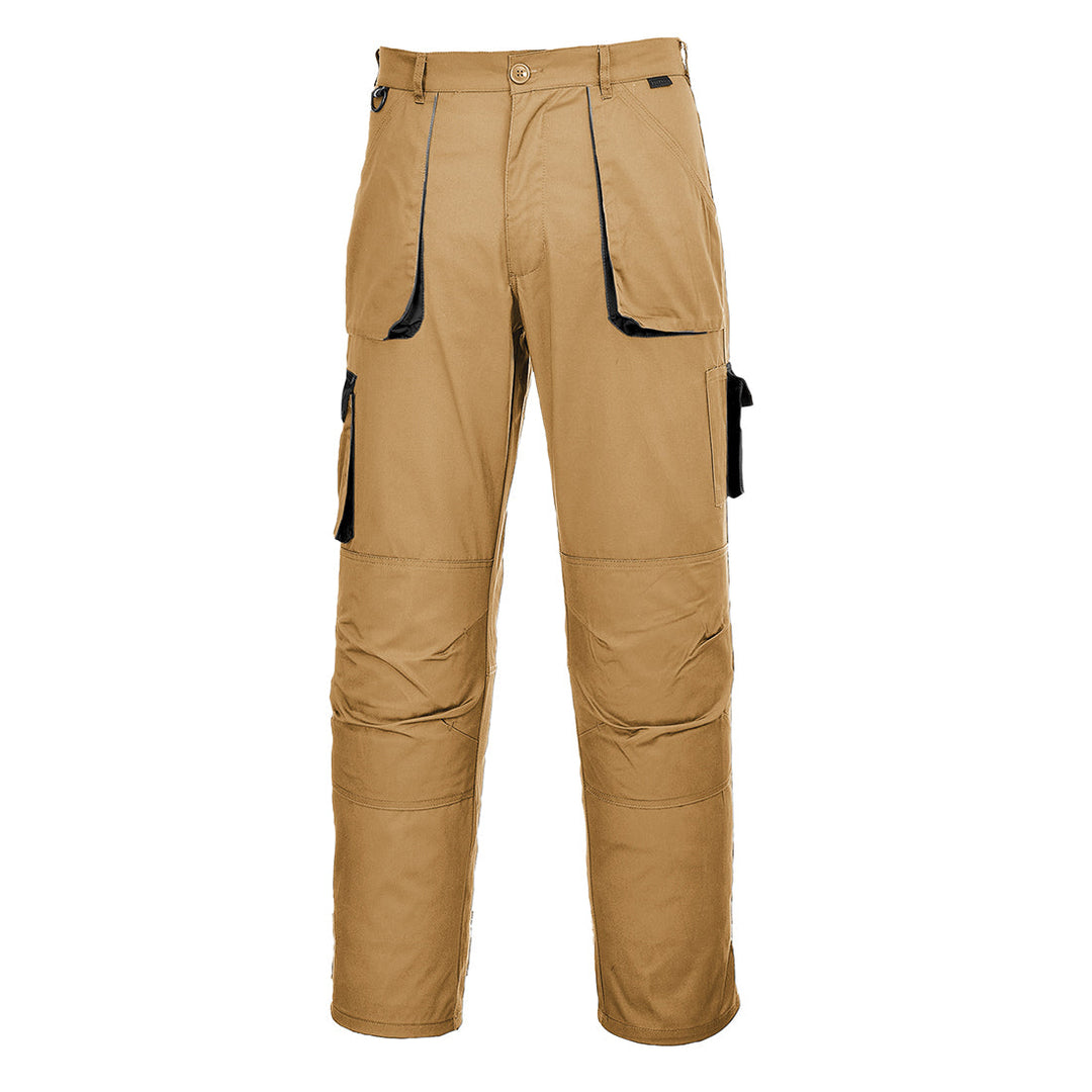 Texo Contrast Trousers Khaki