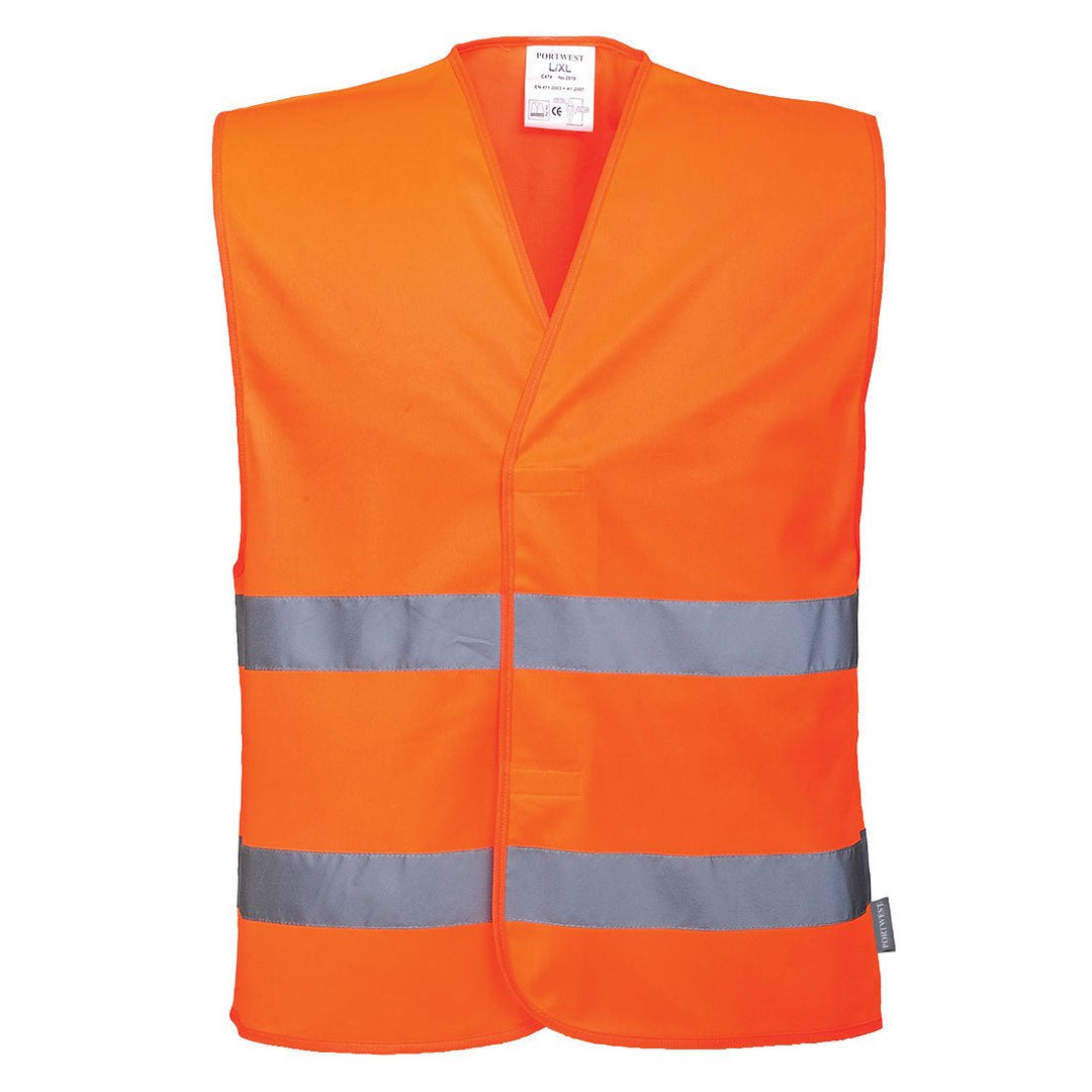 Two Band Hi Vis Vest C474 in Orange