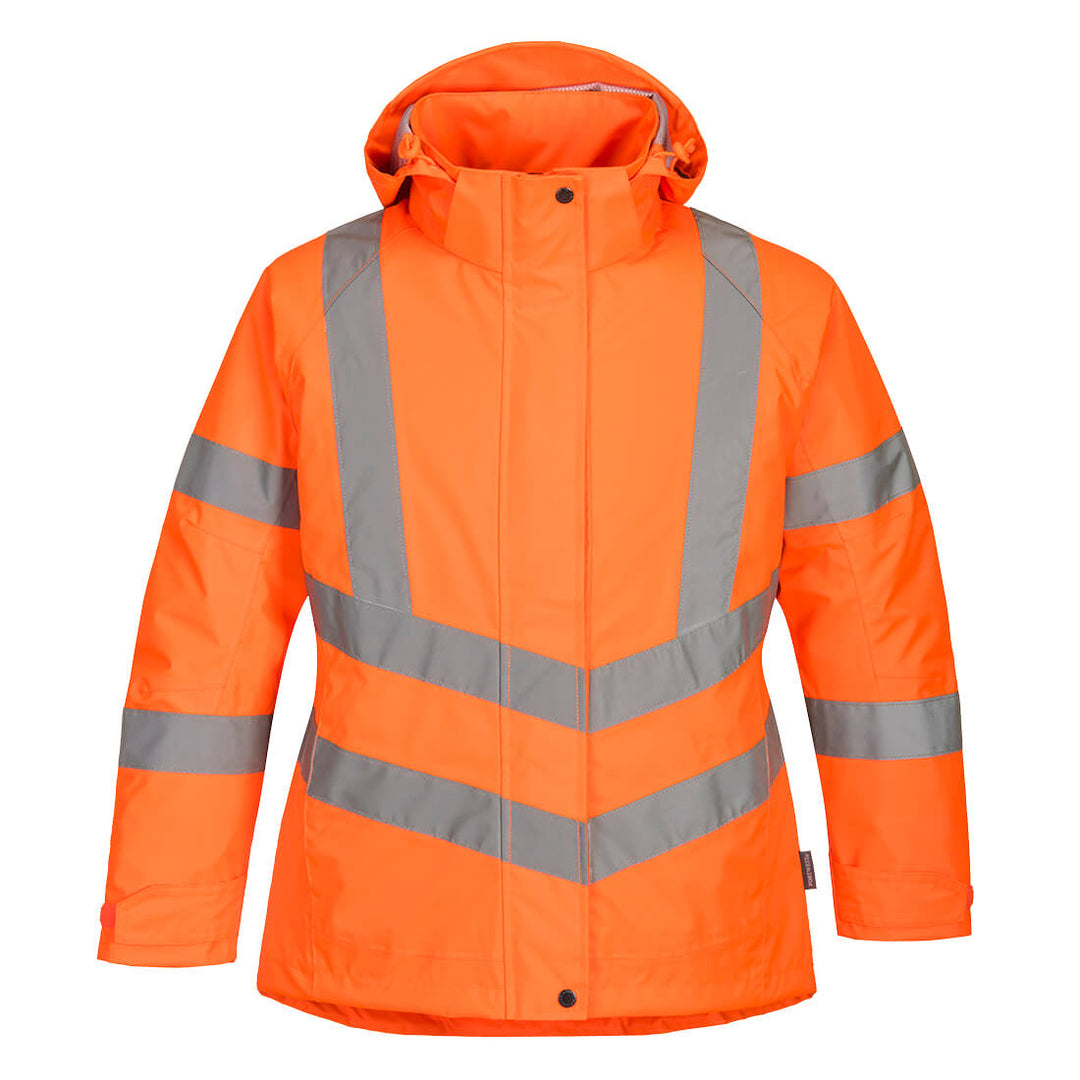 Women's Hi-Vis Winter Jacket LW74 in Orange